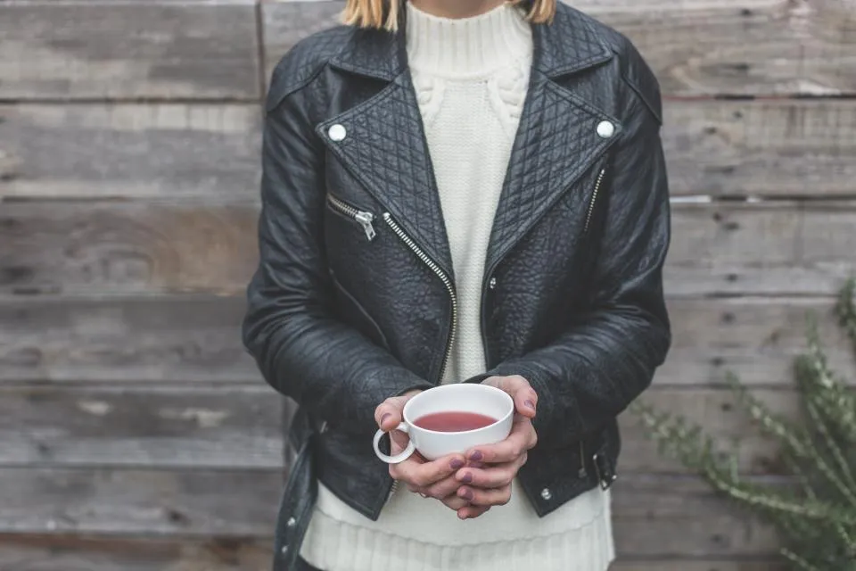 Women's leather jacket